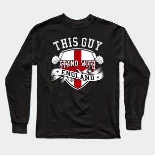 STAND WITH ENGLAND | ENGLAND SUPPORTERS STYLE Long Sleeve T-Shirt
